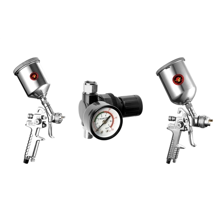 PERFORMANCE TOOL 2pc HVLP Spray Gun Kit M503